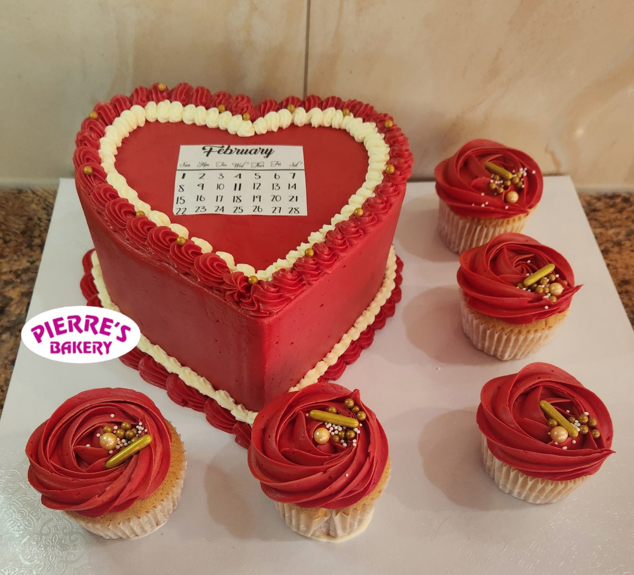 Calendar Cake and Cup Cakes